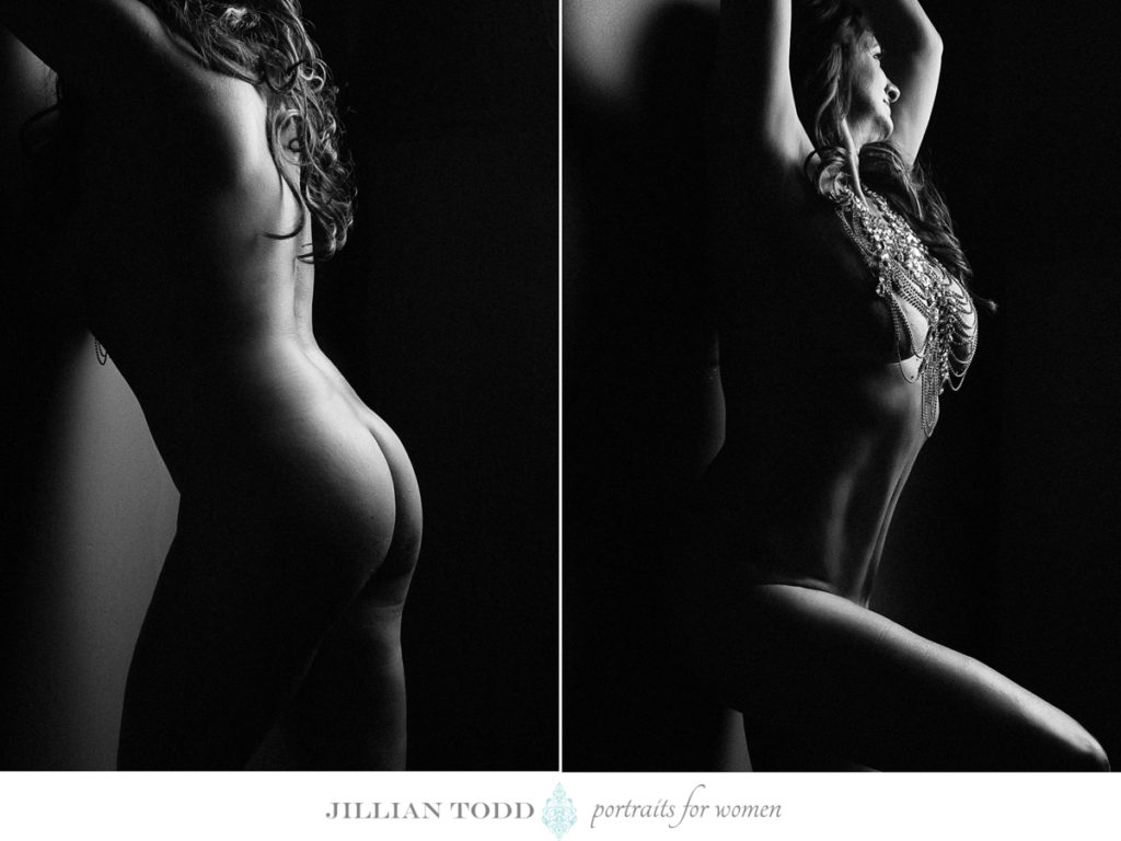 black and white fine art by roseville boudoir photographer