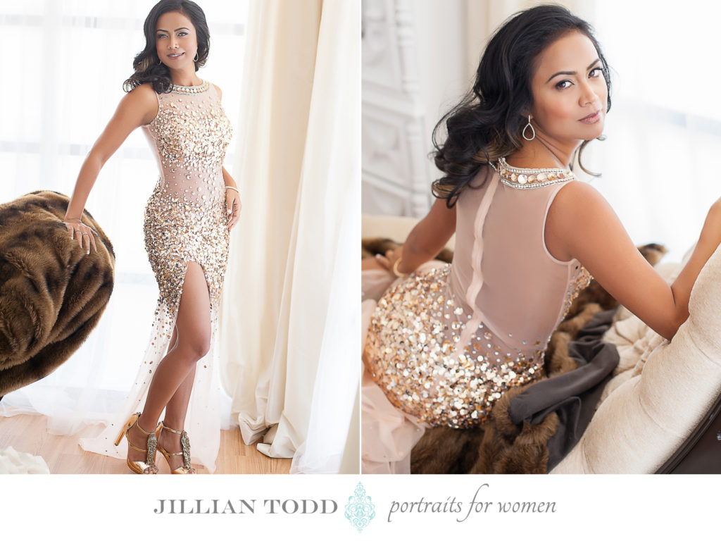 granite-bay-boudoir-photo-of-glamorous-woman-in-gold-dress